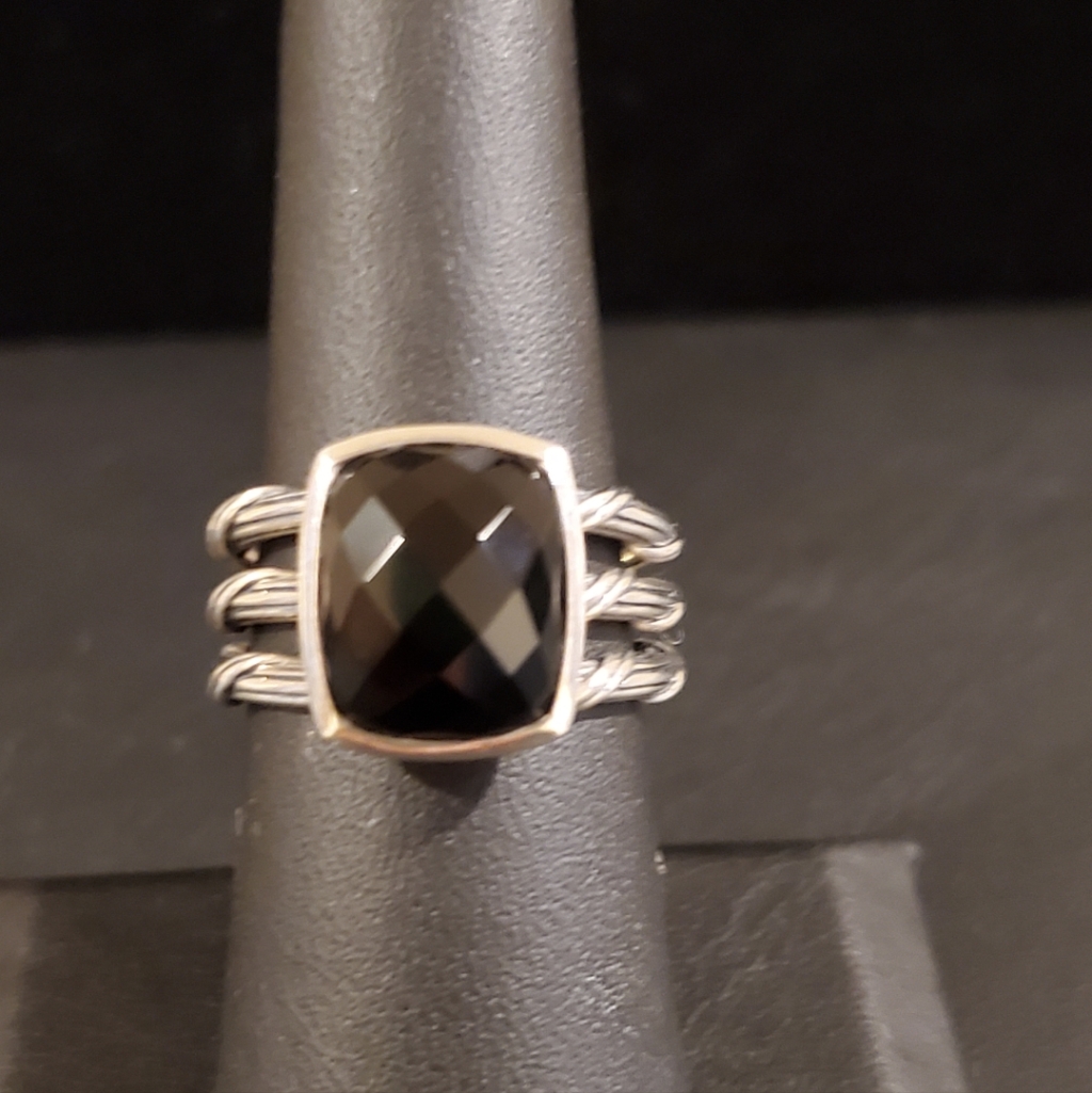 Peter Thomas Roth Sterling Silver Black Chalcedony Ring Peter Thomas Roth Sterling Silver Black Chalcedony Ring